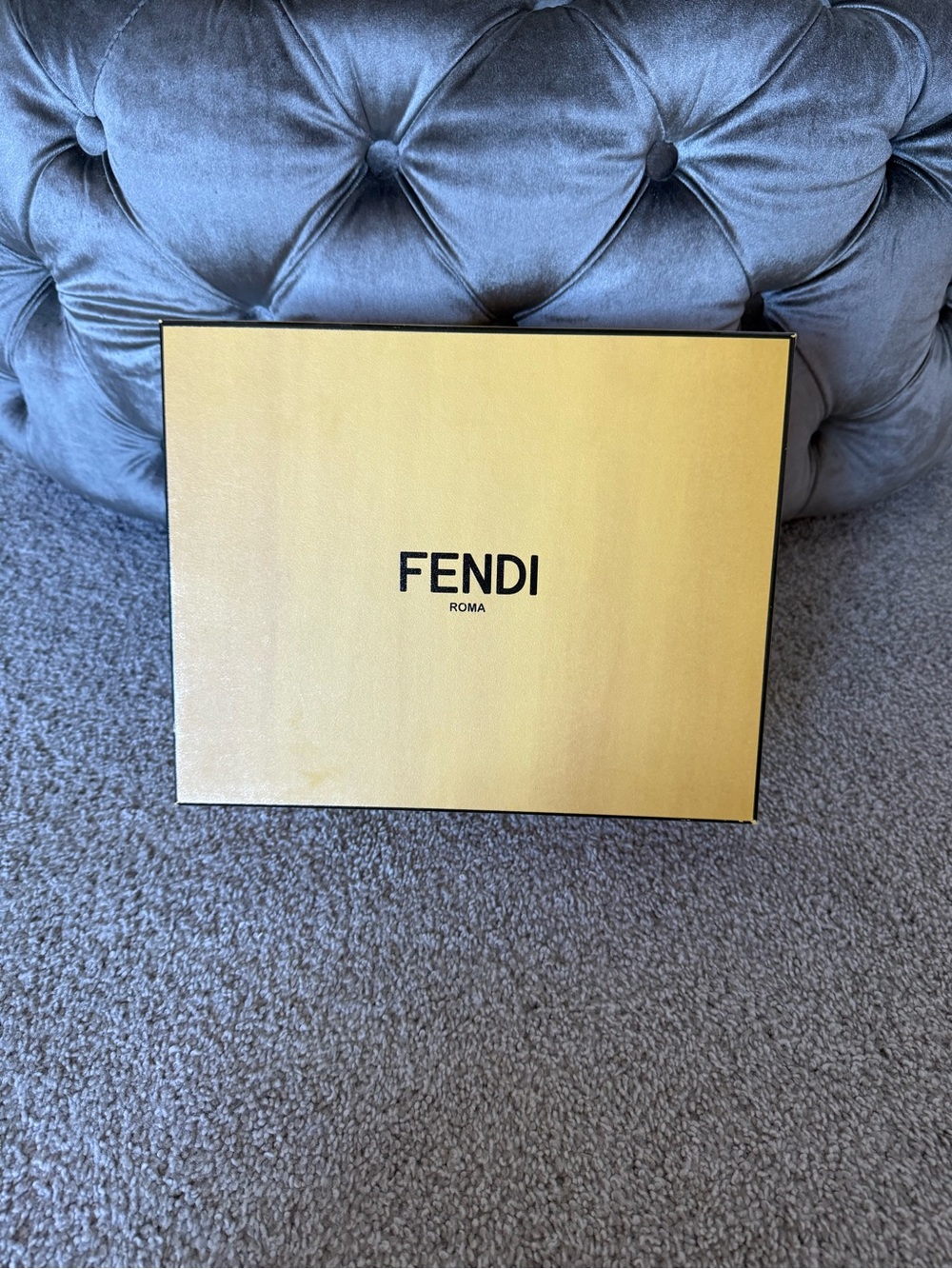 Fendi Yellow Logo Gift Box